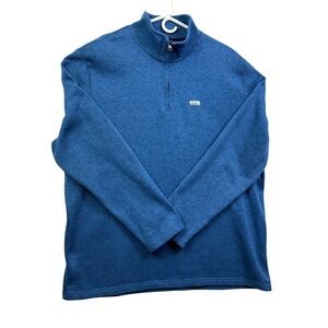 Ocean Coast Big Tall Blue Heather‎ 1/4 Zip Fleece Pullover Men 2XLT